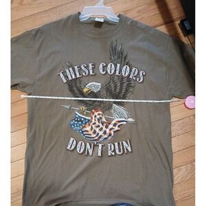 Men's XLarge Patriotic Shirt Eagle USA America Fruit of the Loom short sleeve